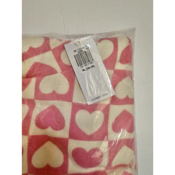 Old Navy Pink Hearts Mock Neck Turtle Neck Long Sleeve Girls Top Size XL 14-16 - Picture 3 of 4